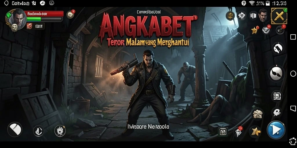 Tampilan gameplay <strong>ANGKABET</strong> yang menyeramkan dan penuh ketegangan.