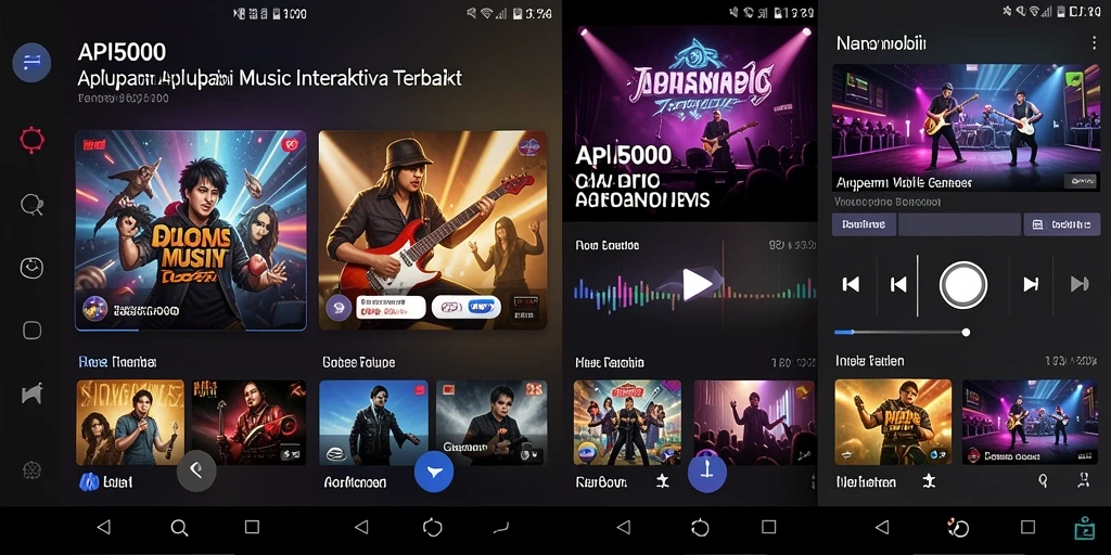 Tampilan gameplay API5000 dengan interaksi musik yang seru.
