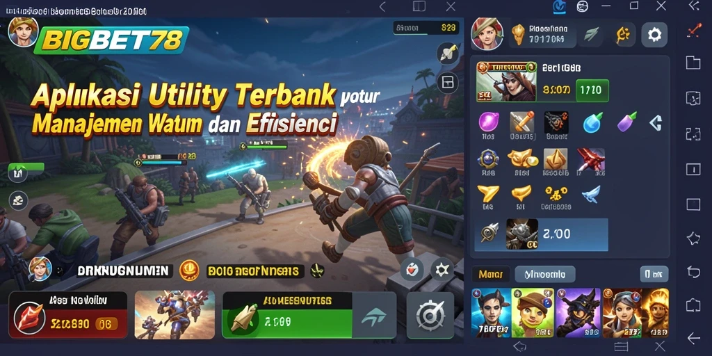 Tampilan interface intuitif aplikasi BIGBET78 yang memudahkan pengelolaan tugas.