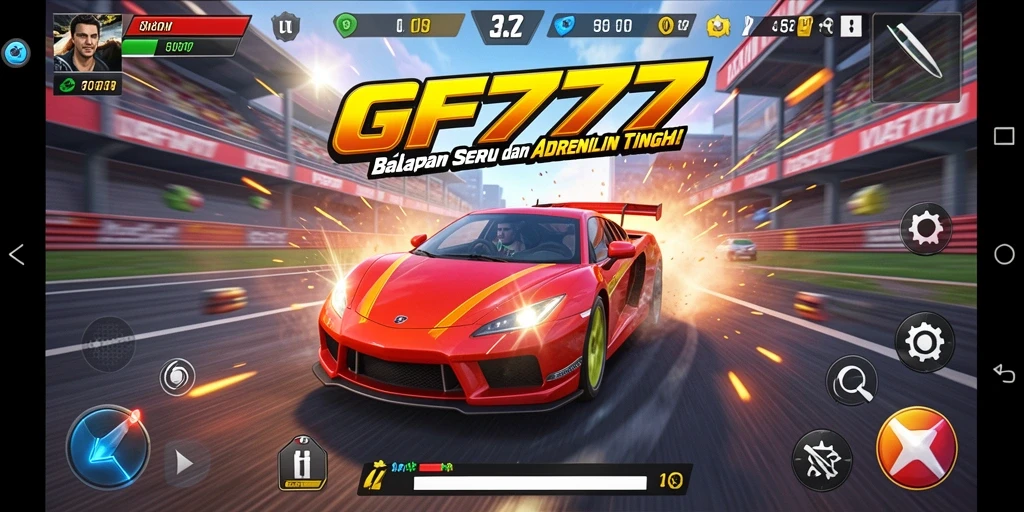 Gameplay epic balapan dengan grafis yang luar biasa.