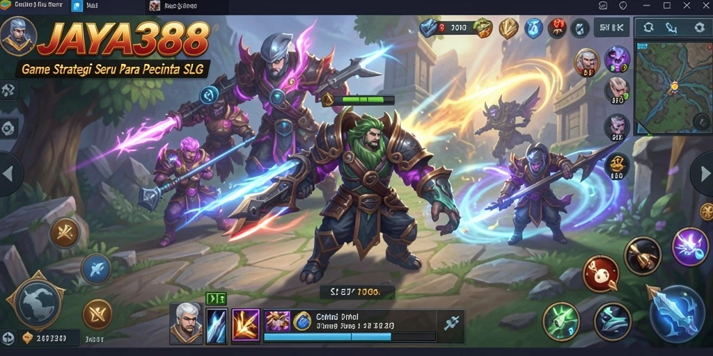 Tampilan gameplay seru JAYA388 yang penuh strategi SLG.