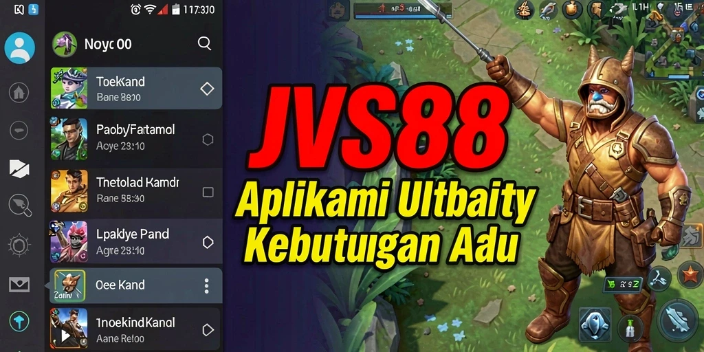 Tampilan antarmuka pengguna JVS88 dengan fitur-fitur Utility yang menarik.