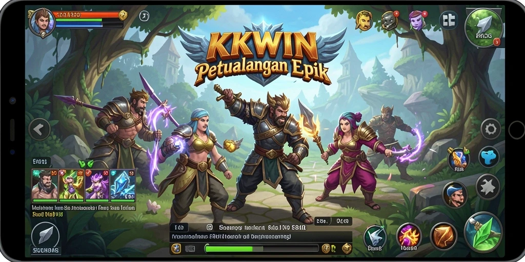 Tampilan menakjubkan dari pertarungan RPG yang mendebarkan.