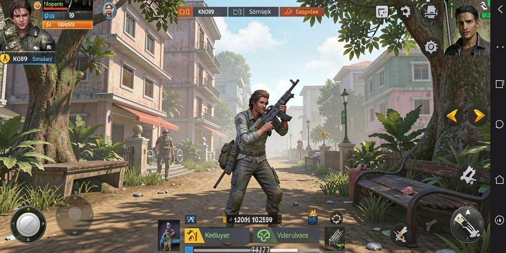 Screenshot gameplay KNO89 yang menunjukkan aktivitas simulasi kehidupan.
