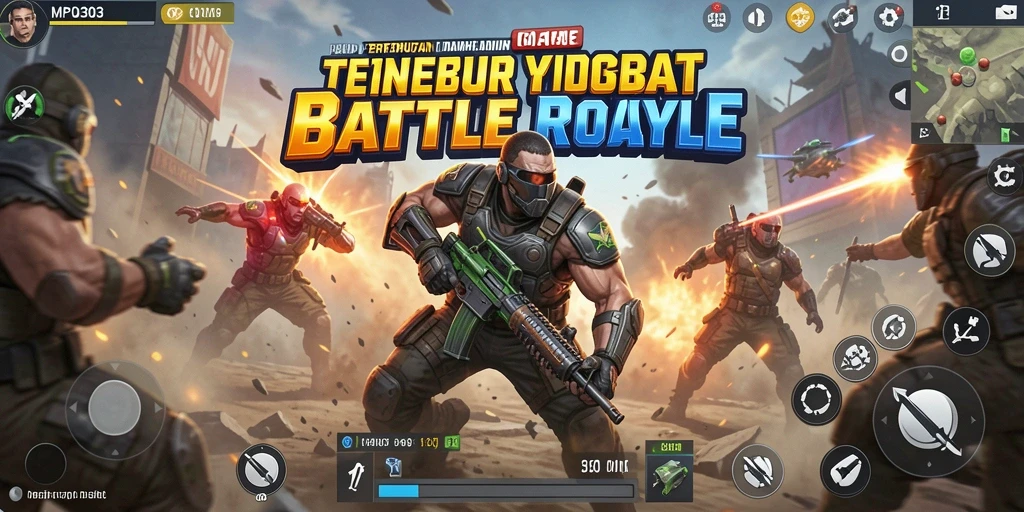 Tangkapan layar MPO303 menampilkan aksi seru dalam pertarungan Battle Royale.