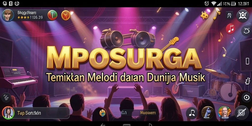 Tampilan gameplay MPOSURGA yang interaktif dan berwarna.