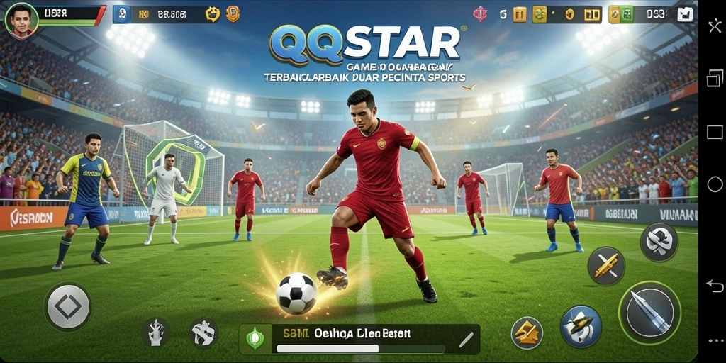 Tampilan menarik dari gameplay <strong>QQSTAR</strong> yang penuh aksi olahraga.