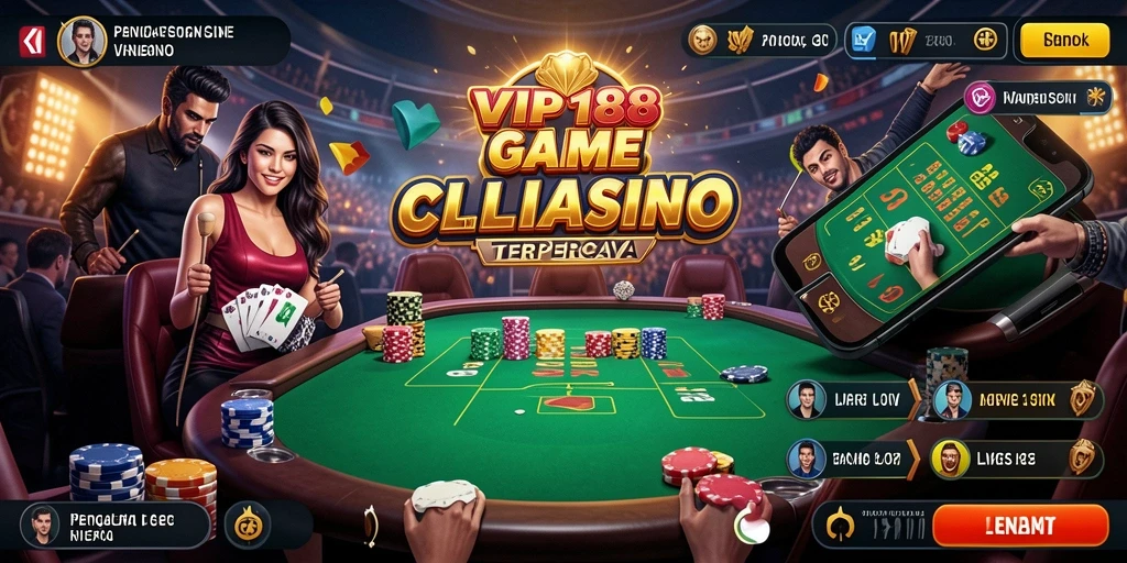 Tampilan gameplay Live Casino di VIP188 yang mendebarkan.
